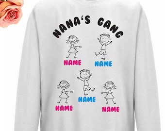 Sudadera personalizada de Nana's Gang, regalo para el Día de la Madre