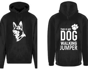 Sudadera con capucha de pastor alemán, jersey para pasear perros, regalo para amantes de las mascotas