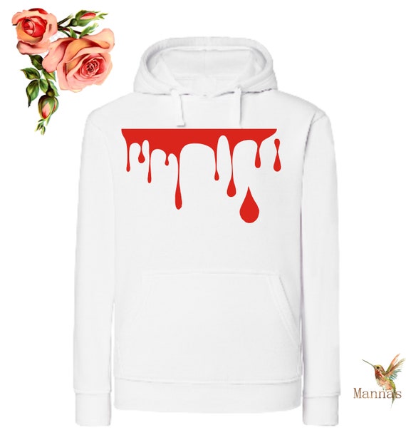 Gothic Blood Drip Hoodie Vampire Festival of the Dead Goth Emo Red Glitter Sparkle Glam Dripping Blood Sweater Etsy Canada
