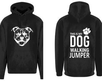 Esta es mi sudadera con capucha de salto de perro Inglés Bulldog Rosa Brillo Negro Oro Blanco