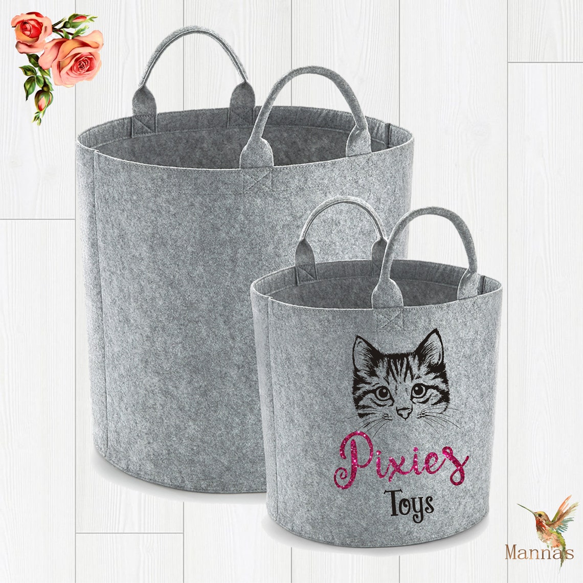 small cat toy basket