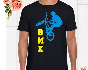 Camiseta gráfica de bicicleta acrobática BMX