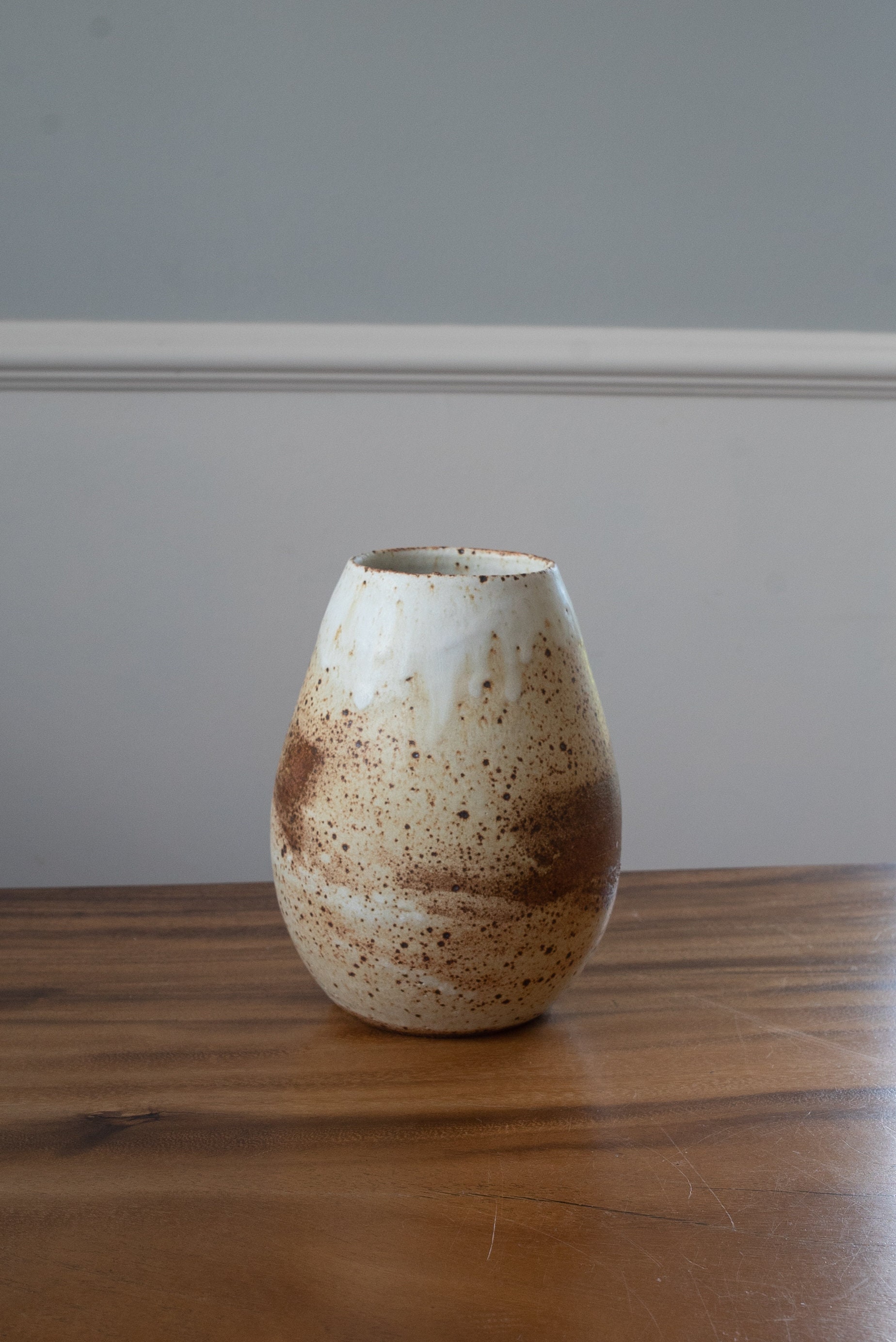 Egg Vase Ceramic Vase Stoneware Vase Flower Vase Etsy