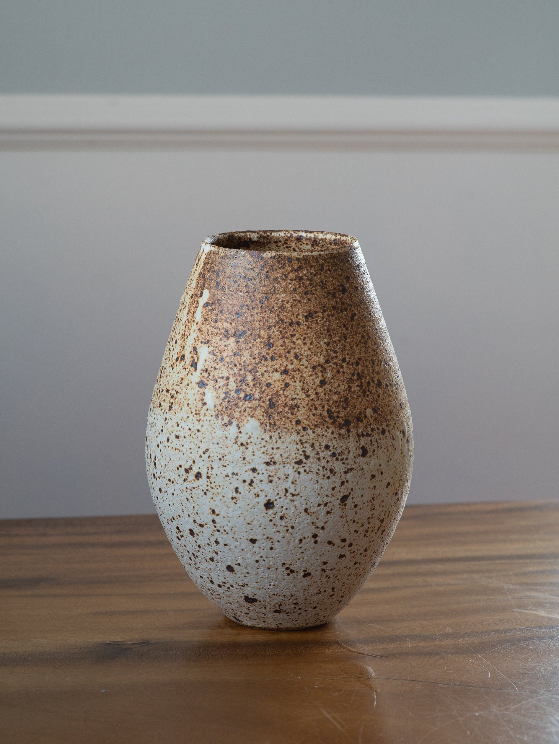 Egg Vase Ceramic Vase Stoneware Vase Flower Vase Etsy