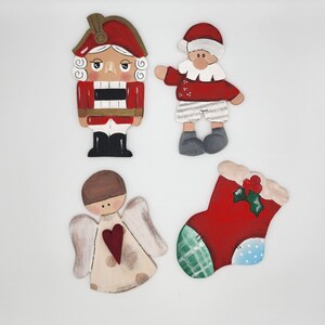 Handmade wooden Christmas tree ornaments