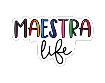 Serape Print Maestra Life Sticker | Teacher Stickers
