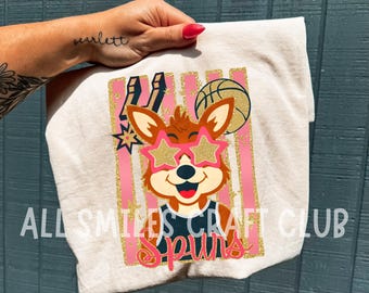 San Antonio Basketball Shirt - Mascot Tee