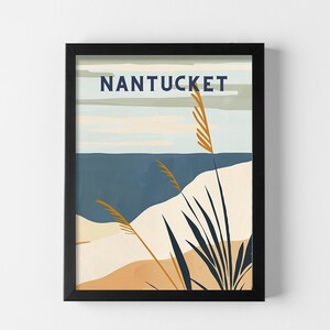 Cape Cod Nantucket Wall Art Prints Coastal Beach Home Decor Ocean Scene Pictures Nautical Artworks for Living Room Bedroom Artful Prints