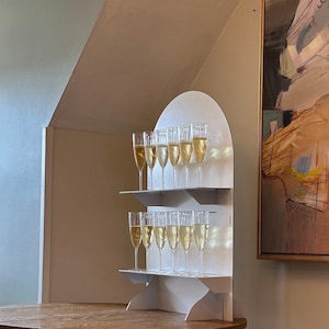 Custom Champagne Wall Wedding Supplies Wedding Decor Bachelorette Party Champagne Welcome Bridal Party Reusable Metal Wedding Display Board