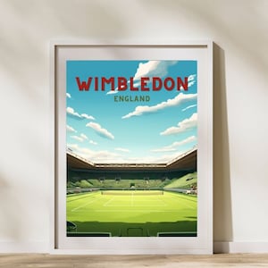 Wimbledon Wall Art Tennis Poster Gifts for Tennis Print Wimbledon Poster Luxury Home Decor Tennis Court Wallart Print Tennis Gift Wimbledon