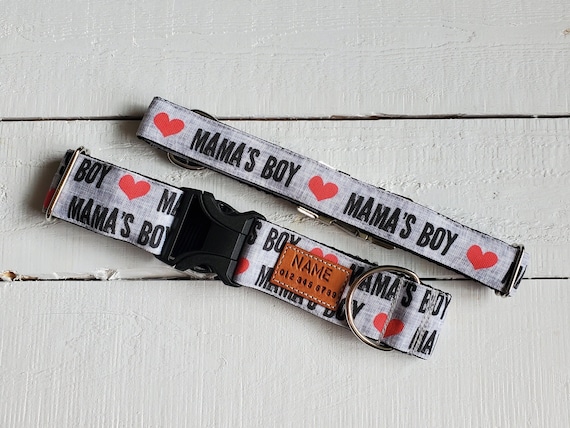 Mama's boy dog best sale collar