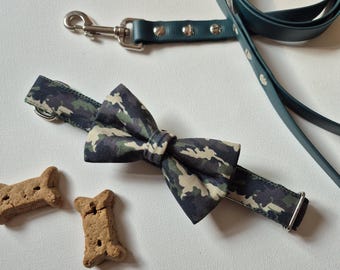 Green Camo Bowtie: Water Resistant, Durable, Over-the-collar