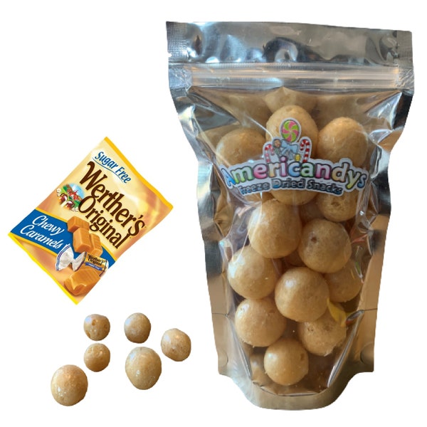 Freeze Dried Werther's Original Caramel|freeze dry werther's original caramel| FD caramel|freeze dried caramel|freeze dried candy