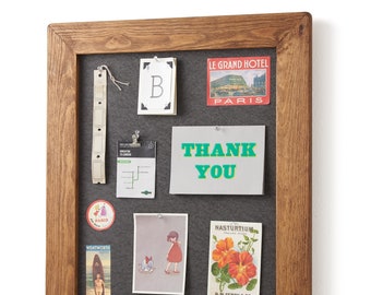 Old Wood Framed Pinboard, Noticeboard