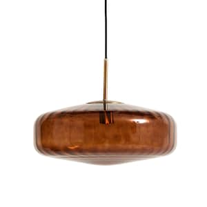 Genevieve Amber Glass Pendant Light