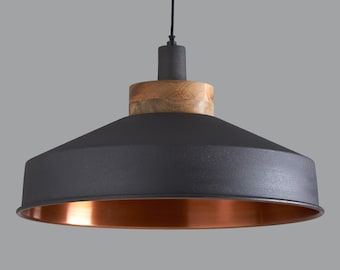 Cosmos Graphite and Copper Pendant Light