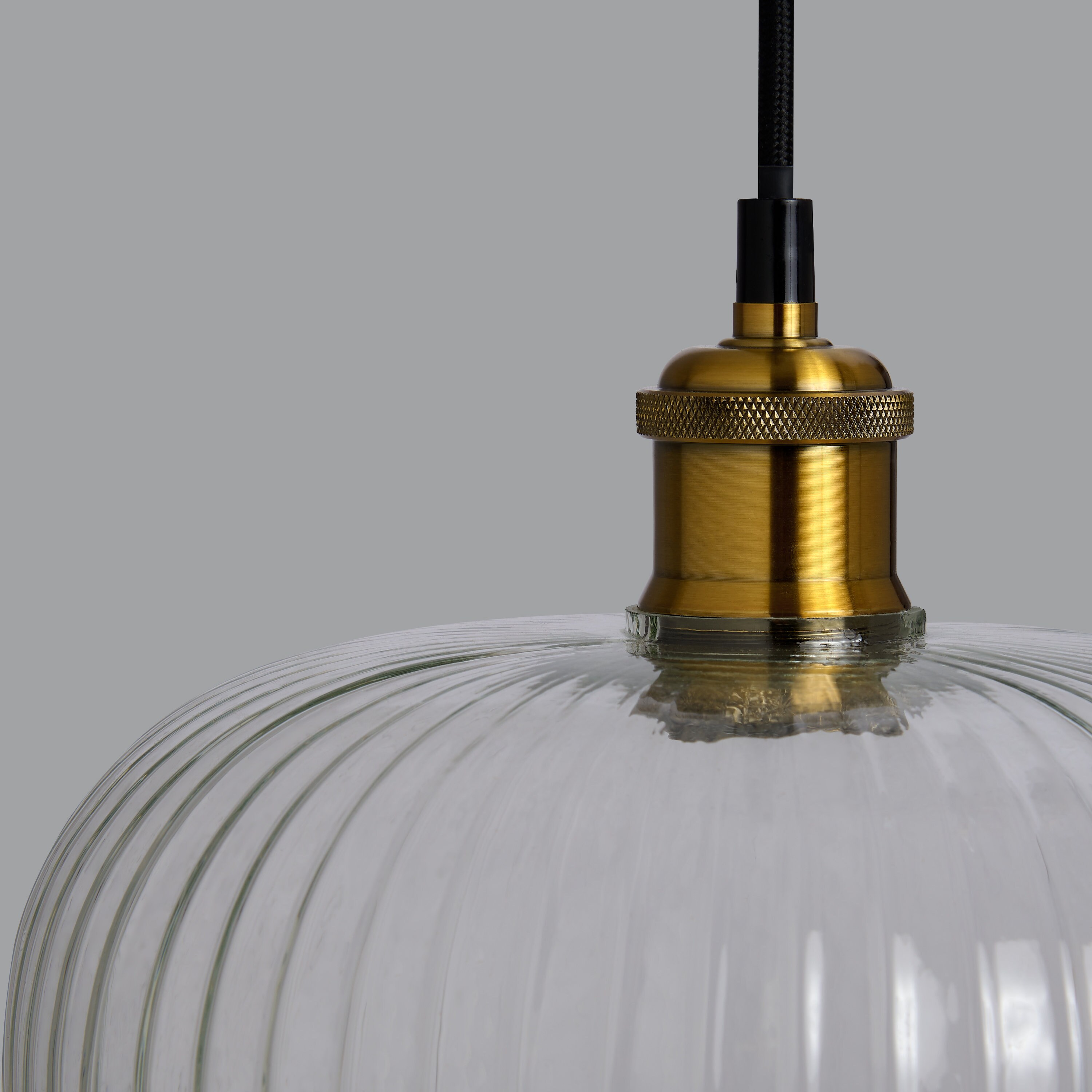Reeded Glass Pendant Light A Etsy UK