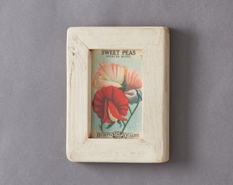 Old White Wooden Picture Frame