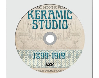 KERAMIC STUDIO 228 issues pdf on DVD-Rom Vintage Art Nouveau, Ceramics, Pottery Magazines