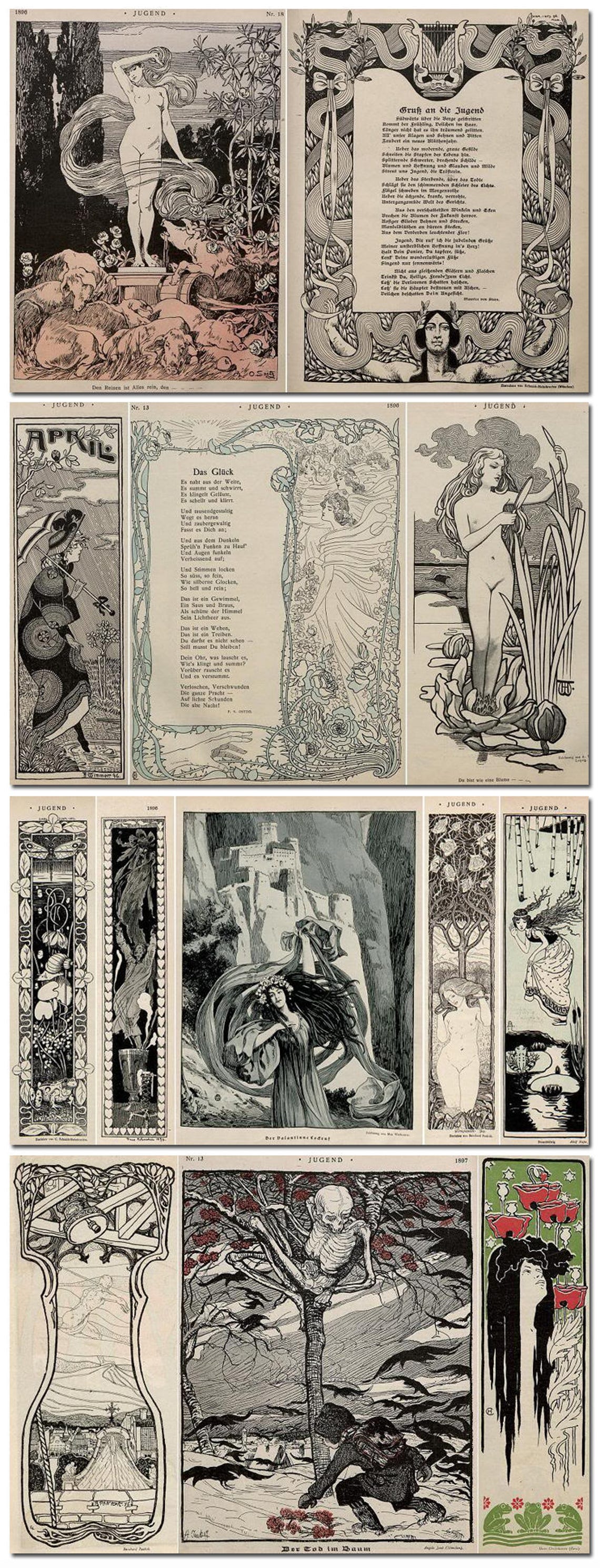 JUGEND Vintage Art Magazines 572 Issues on 2 Dvds ART NOUVEAU