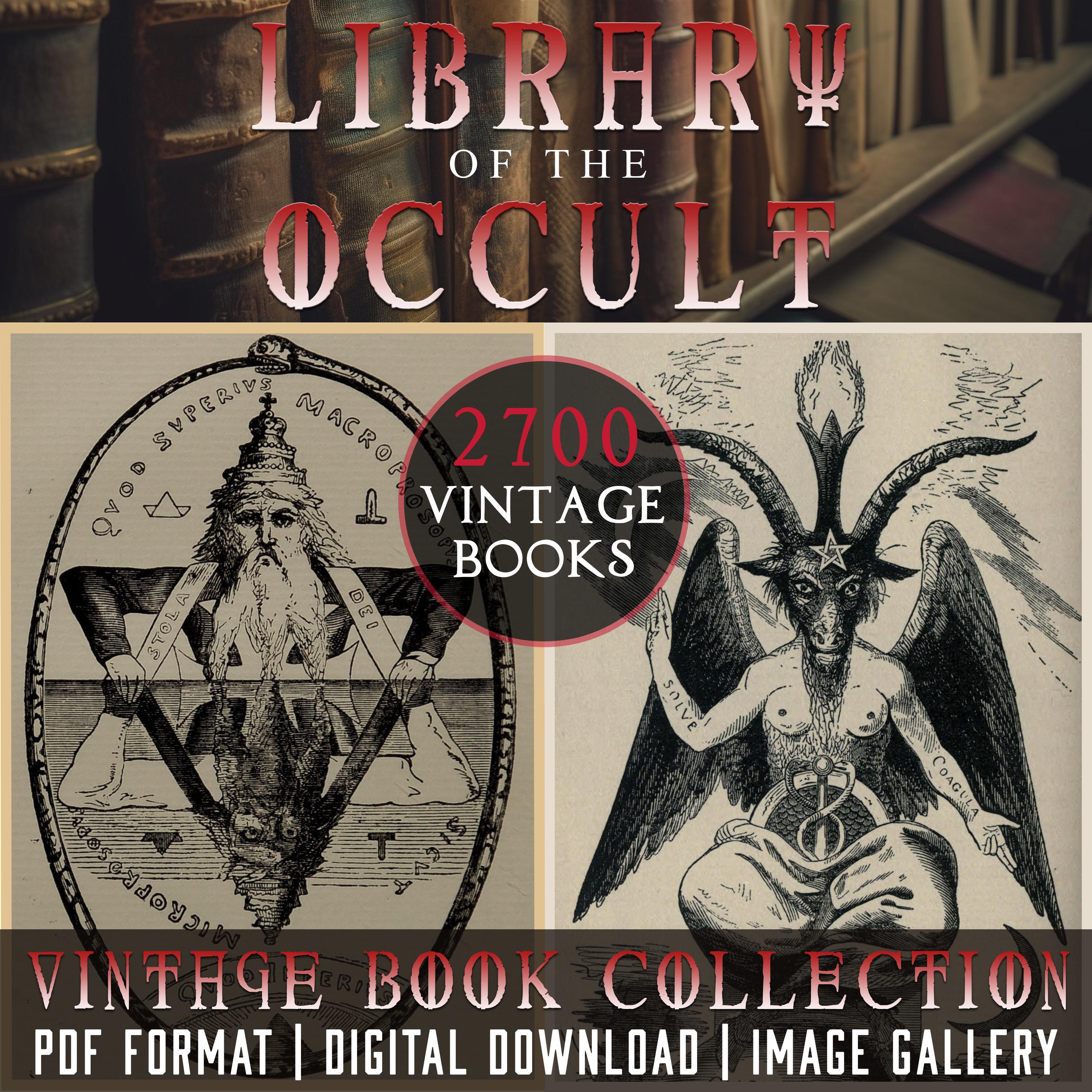 LIBRARY of the OCCULT 2700 Rare Vintage Books Pdf Witchcraft