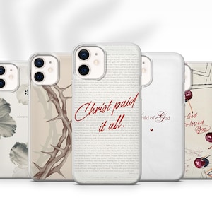 Christian Phone Case Biblical Cover for iPhone 16 Pro Max, 15 Plus, 14, 13, 12, 11, XS & Samsung S25, S24, A56, A55, Pixel 9 Pro, 8