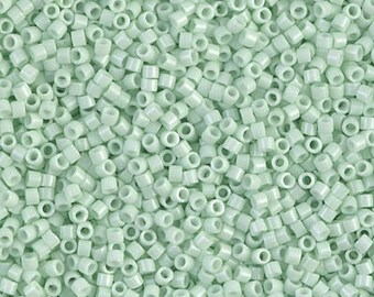 10 gr DB1496 Opaque Light Mint Miyuki Delica Beads 10 25 50 grams size 11/0 Wholesale Miyuki Seed Beads