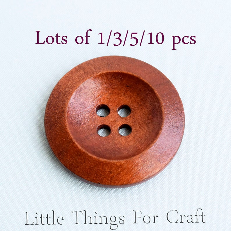 wooden craft buttons bulk
