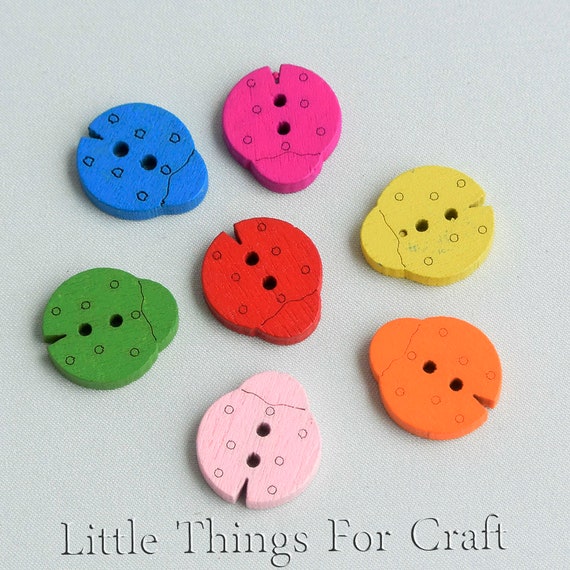 wooden craft buttons bulk