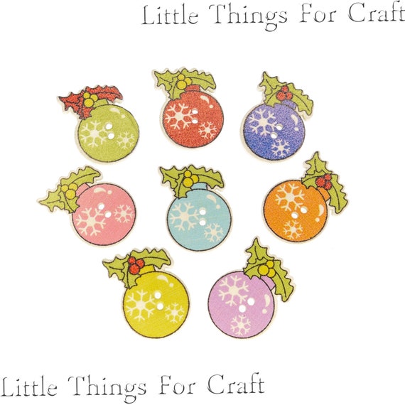 christmas buttons bulk