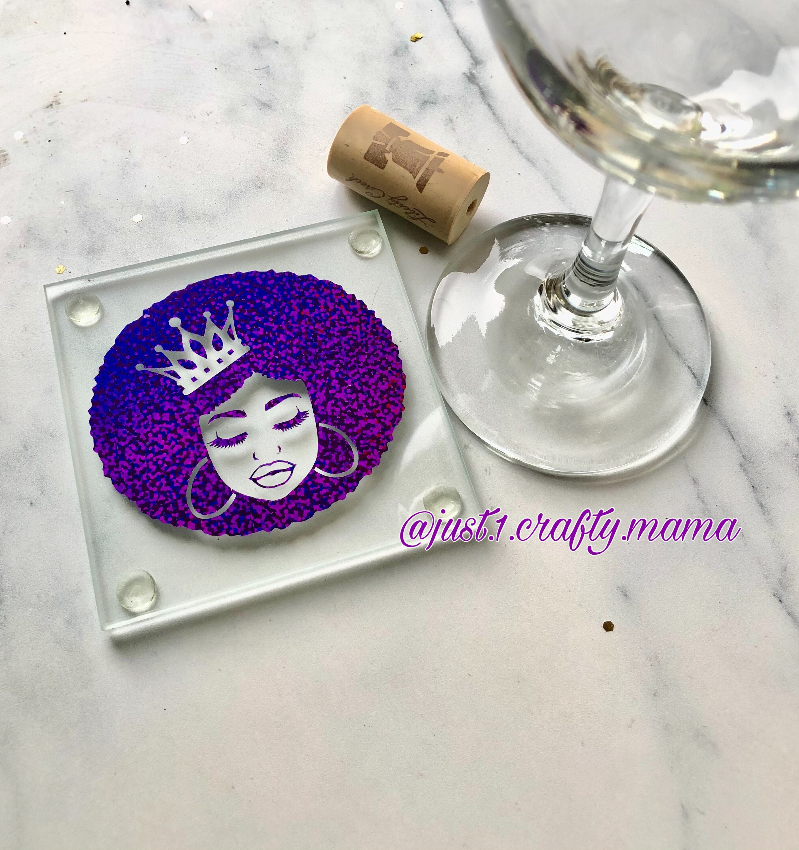 Black girl magic decor coaster set housewarming gift Etsy