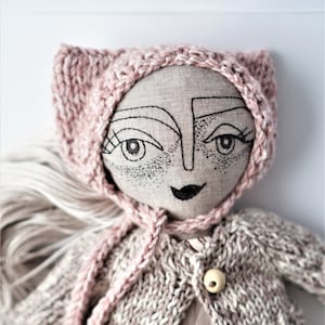 art doll, art work, rag doll, baby room decor girl, boudoir doll, cloth doll, collectible doll, cool room decor, custom art doll, art gift