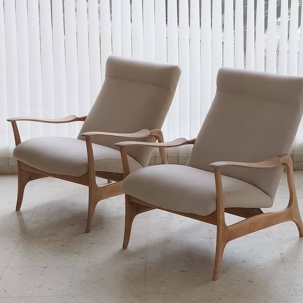 SOLD - SOLD - Restored vintage armchairs