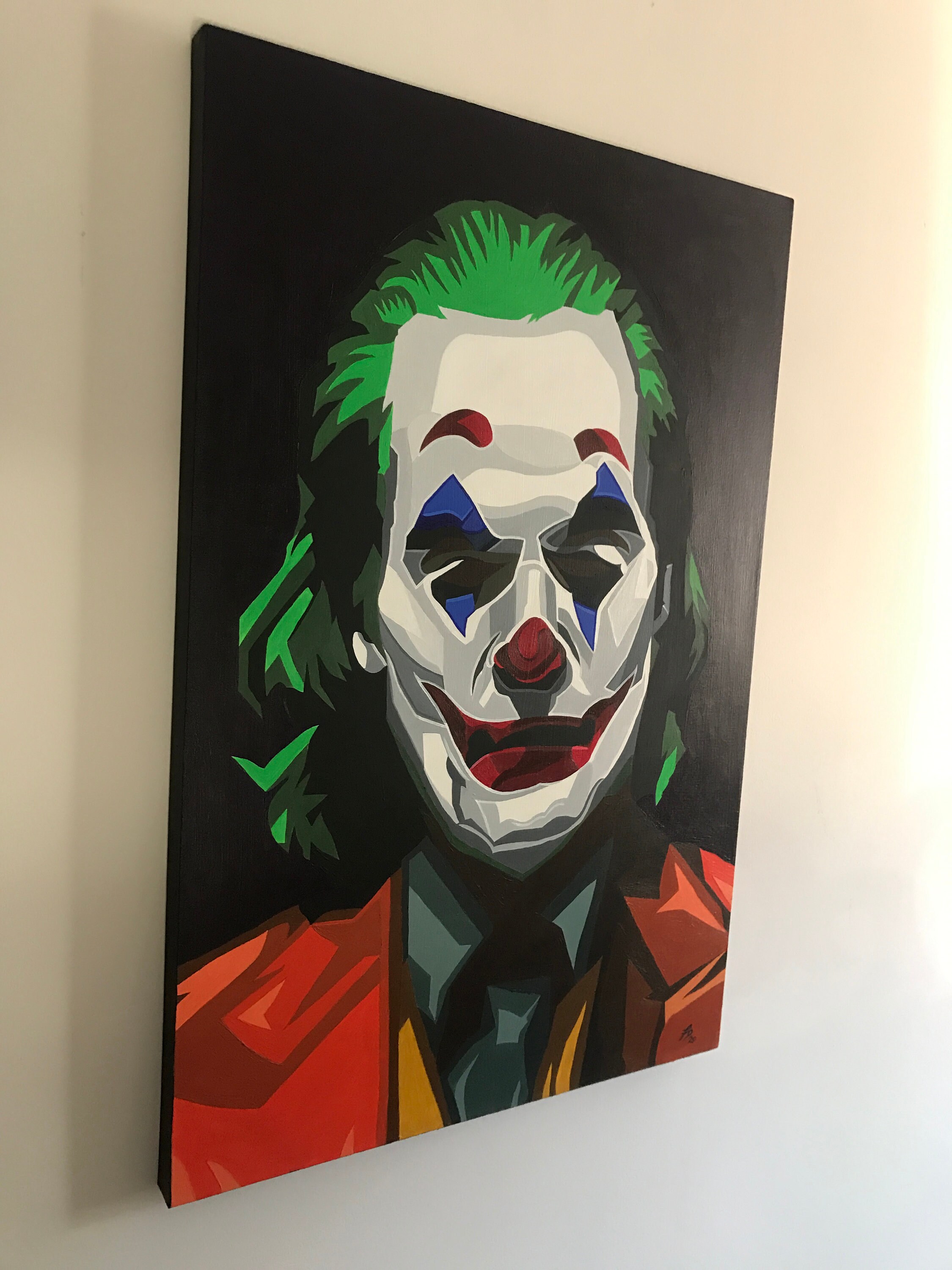 Joker Acrylic Painting - Etsy