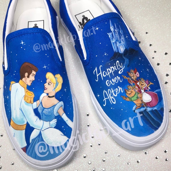 Custom Vans Cinderella Hand-painted 