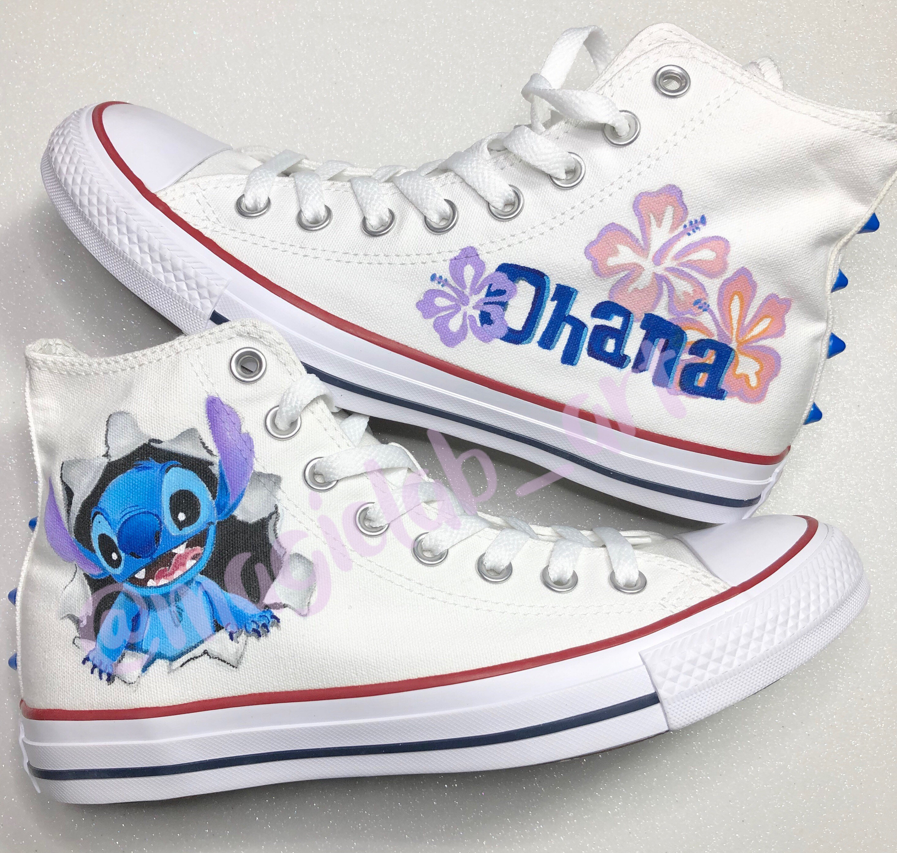 Converse Branded Custom Hand Painted Shoes Disney's 