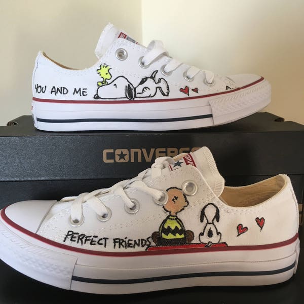 Converse All Star Snoopy sneakers, custom Snoopy hand painted