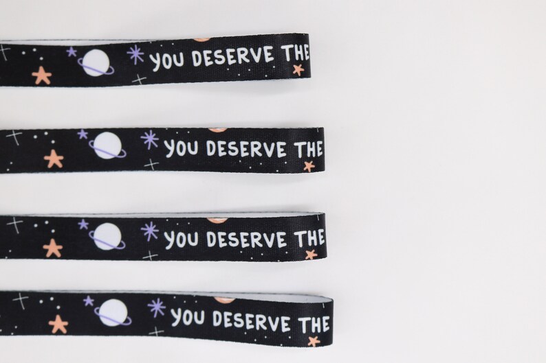 Positivity Wristband Adjustable Fabric You Deserve the Whole Universe Bracelet