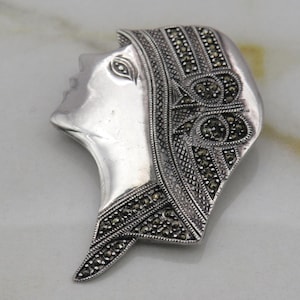 Sterling Silver Lady Brooch