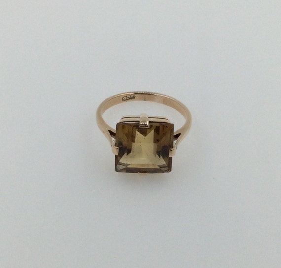 9ct Yellow Gold Citrine Ring - image 2
