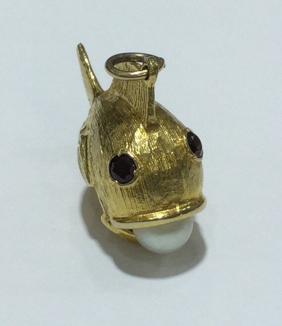 9ct Gold Fish Charm - Etsy Hong Kong