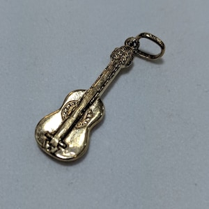 9ct Gold Guitar Charm
