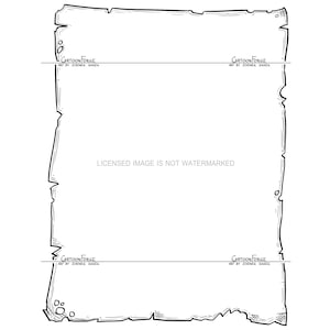 Empty Scroll of Perkament of Halloween Party Invitation Frame , Digital Cartoon Drawing, Vector EPS, PNG en JPG Download. Doe-het-zelfontwerp.