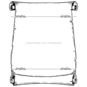 Cornice di invito a scroll o pergamena o festa di Halloween vuota, disegno digitale dei cartoni animati, EPS vettoriale, PNG e JPG Scarica. Design di diy.