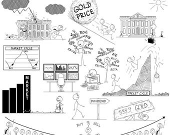 Stock Market Stick Figure Clipart: Trader SVG, PNG, EPS (Digital Download)