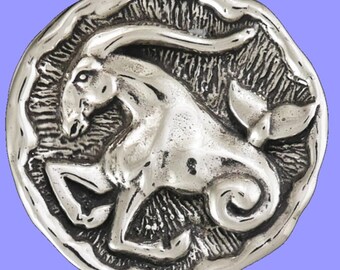 Sterling Silver Zodiac Capricorn Pendant