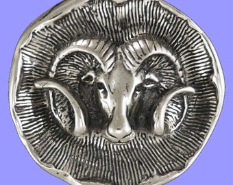 Sterling Silver Zodiac Aries Pendant