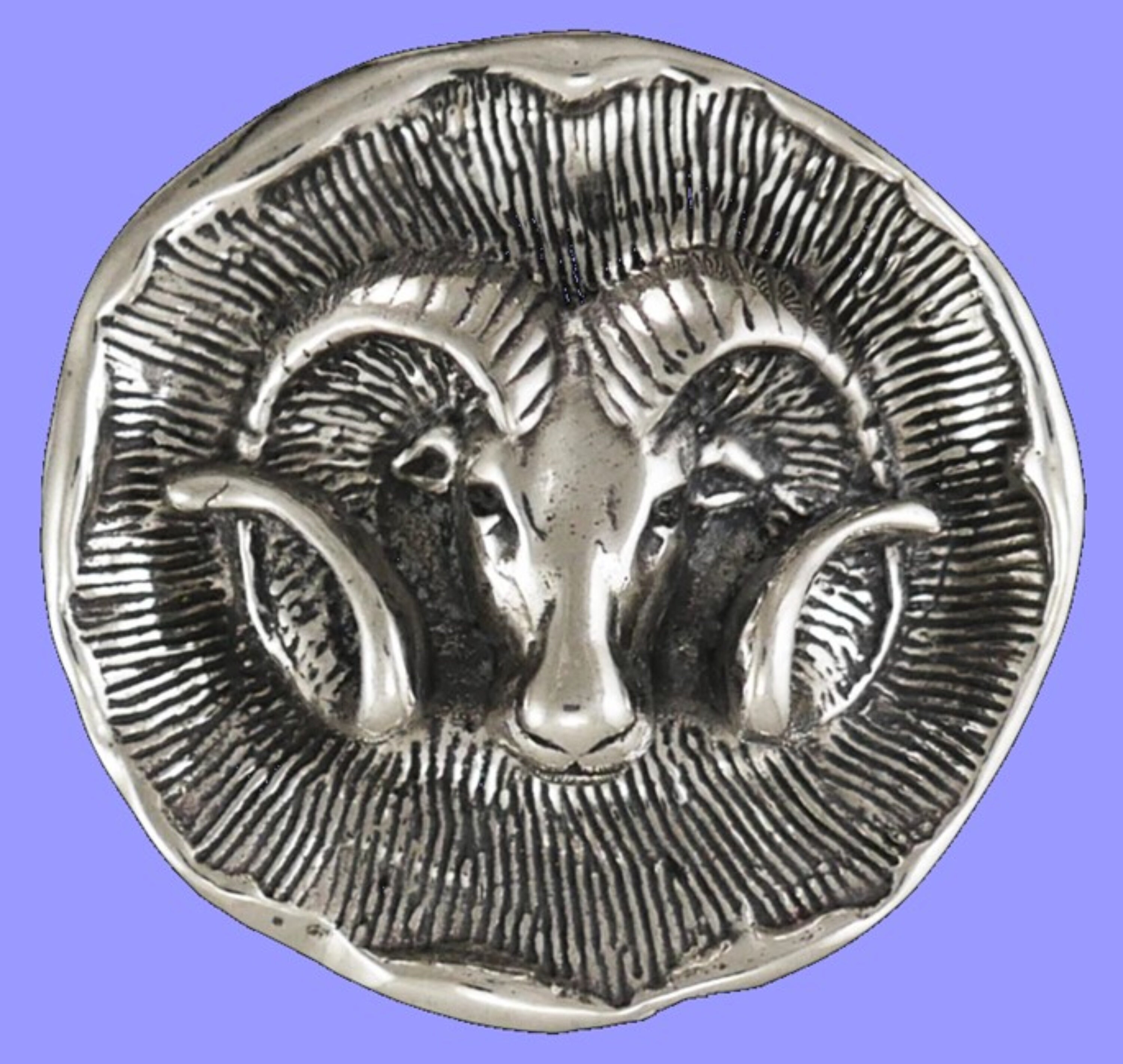 Sterling Silver Zodiac Aries Pendant - Etsy