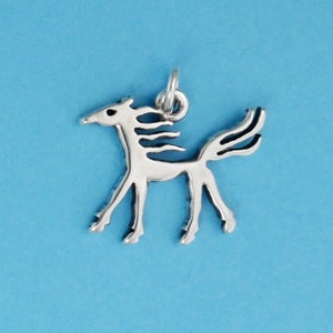 Sterling Silver Ancient Horse Charm Bracelet Charm Pendant