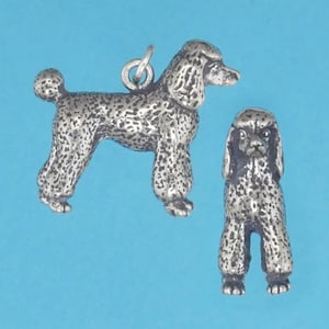 Poodle Sterling Silver Charm Bracelet Charm Pendant